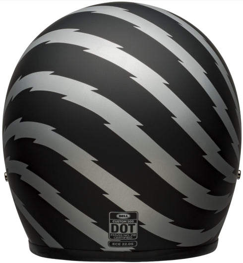 Bell Custom 500 Vertigo Helmet - Black/Silver Matt