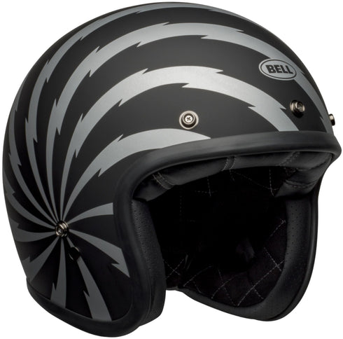 Bell Custom 500 Vertigo Helmet - Black/Silver Matt