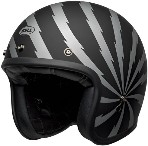 Bell Custom 500 Vertigo Helmet - Black/Silver Matt