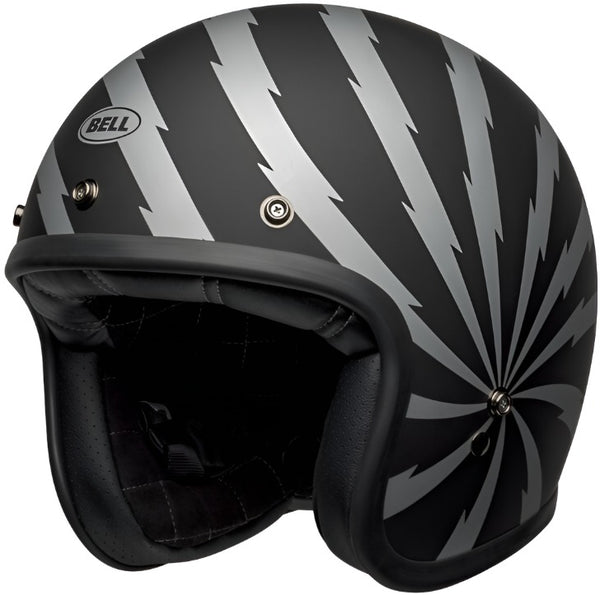 Bell Custom 500 Vertigo Helmet - Black/Silver Matt