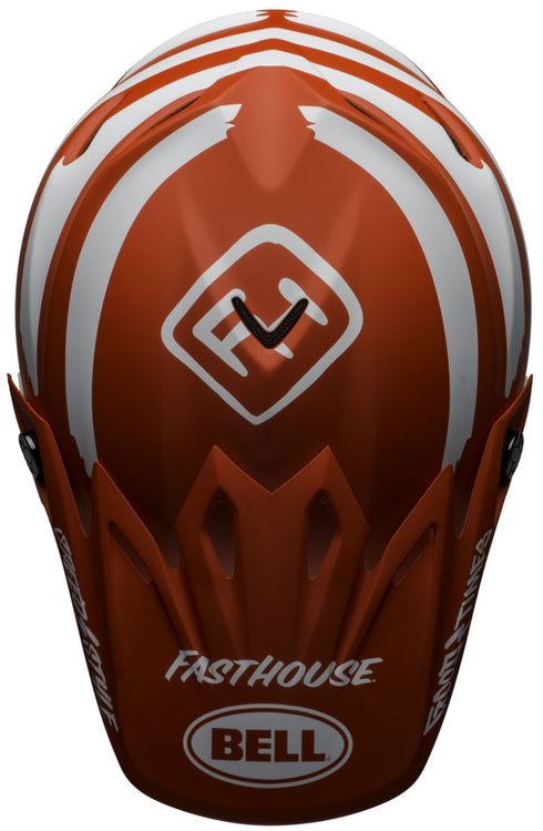 Bell Moto-9 MIPS Fasthouse Signia Helmet - Red/White