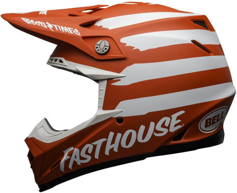 Bell Moto-9 MIPS Fasthouse Signia Helmet - Red/White