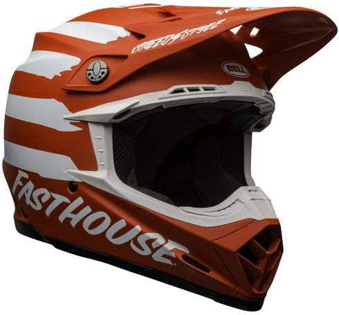 Bell Moto-9 MIPS Fasthouse Signia Helmet - Red/White