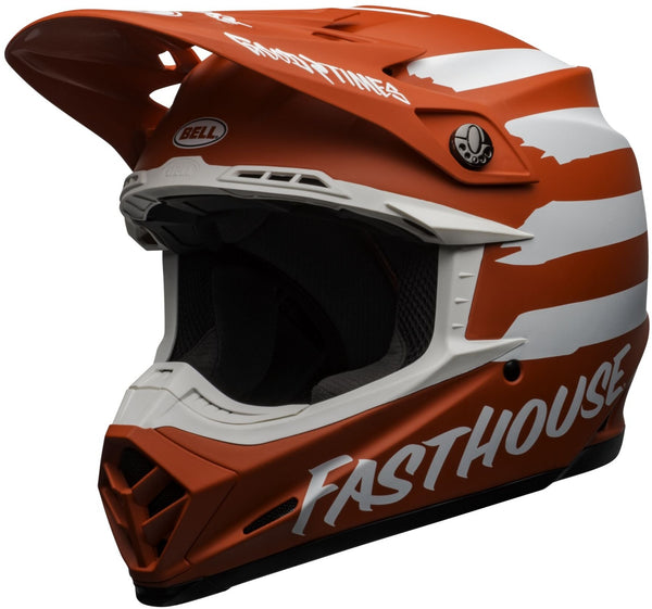 Bell Moto-9 MIPS Fasthouse Signia Helmet - Red/White