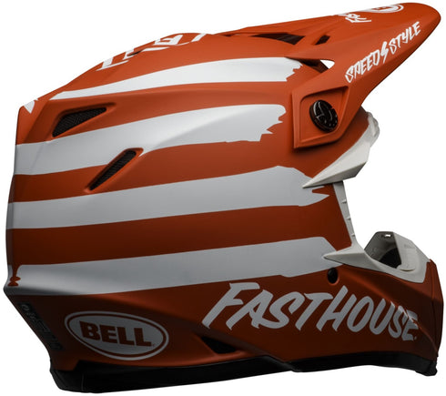 Bell Moto-9 MIPS Fasthouse Signia Helmet - Red/White