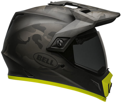 Bell 2022 MX-9 Adventure MIPS Stealth Camo Helmet - Black/Hi-Viz Yellow
