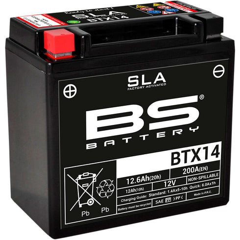 BS Battery Maintenance Free Battery - BTX14-BS