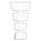 One Design Print Maxi Gold Transparent Tank Pad