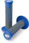 Pro Taper Clamp On Grips - Full Diamond - Blue/Dark Grey