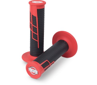Pro Taper Clamp On Grips - Full Diamond - Red/Black