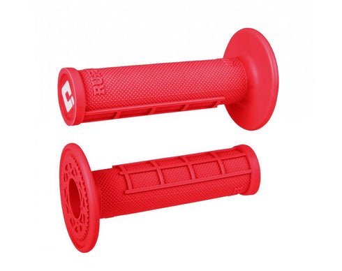 ODI Half Waffle Lock On Grips - Red