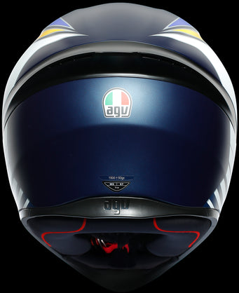 AGV K1 Multi Power Helmet - Dark Blue/Orange/White Matt