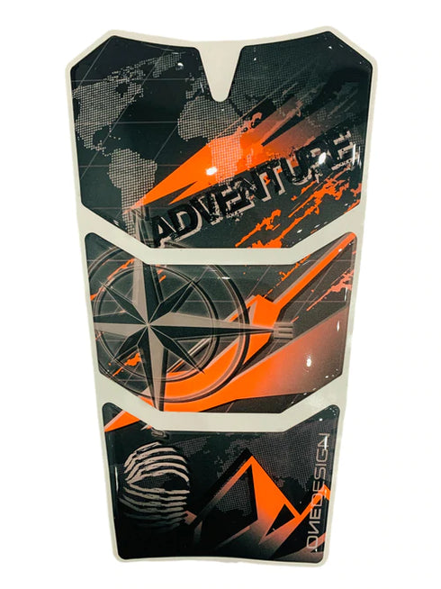 One Design KTM Adventure Tank Pad - Grey/Orange