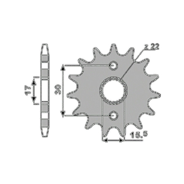PBR FRONT SPROCKET 0332 15T