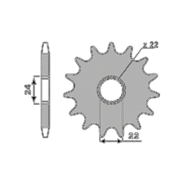 PBR FRONT SPROCKET 0406 14T
