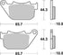 SBS FA387 H.LS Sinter Brake Pads - Rear (Harley Davidson)