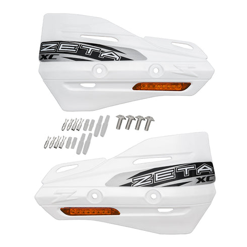 Zeta XC Flasher Protector Hand Guards - White
