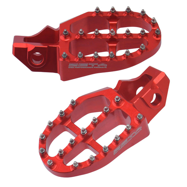 Zeta Alu Footpegs - Gasgas MC/EC - Red