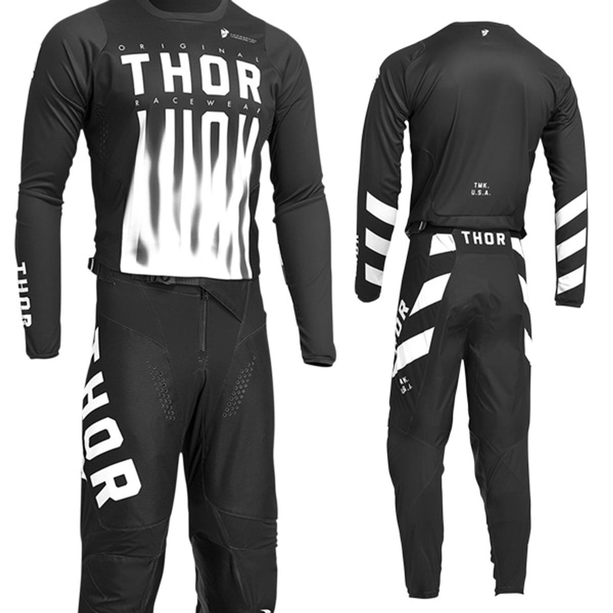 Thor 2022 Pulse Vapor Jersey - Black/White – Bike Kings
