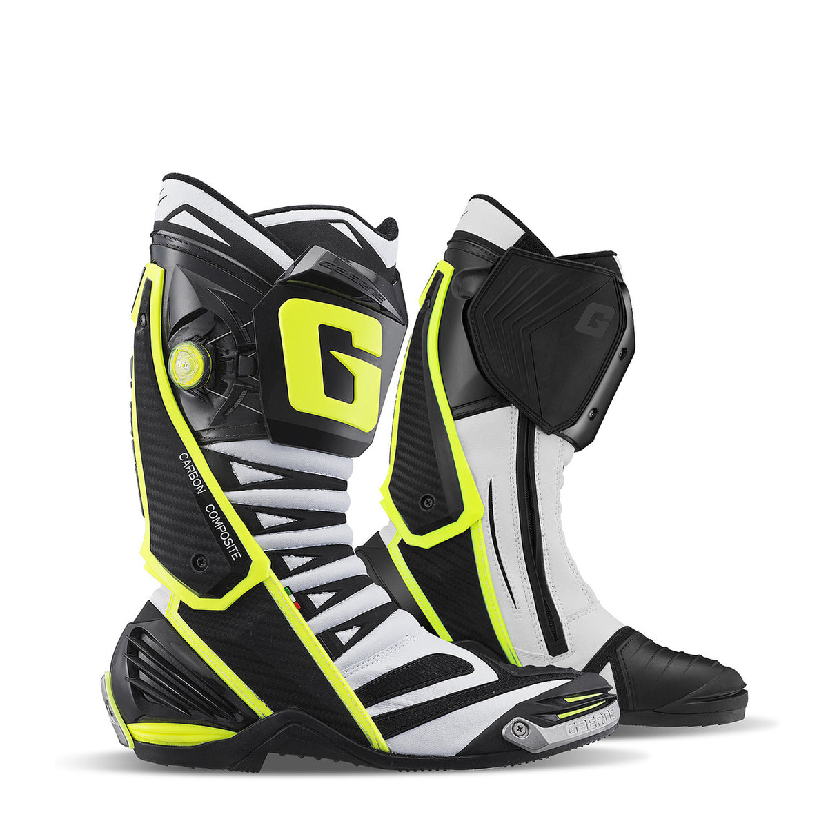Gaerne GP1 Evo Racing Boots - White/Black/Yellow – Bike Kings