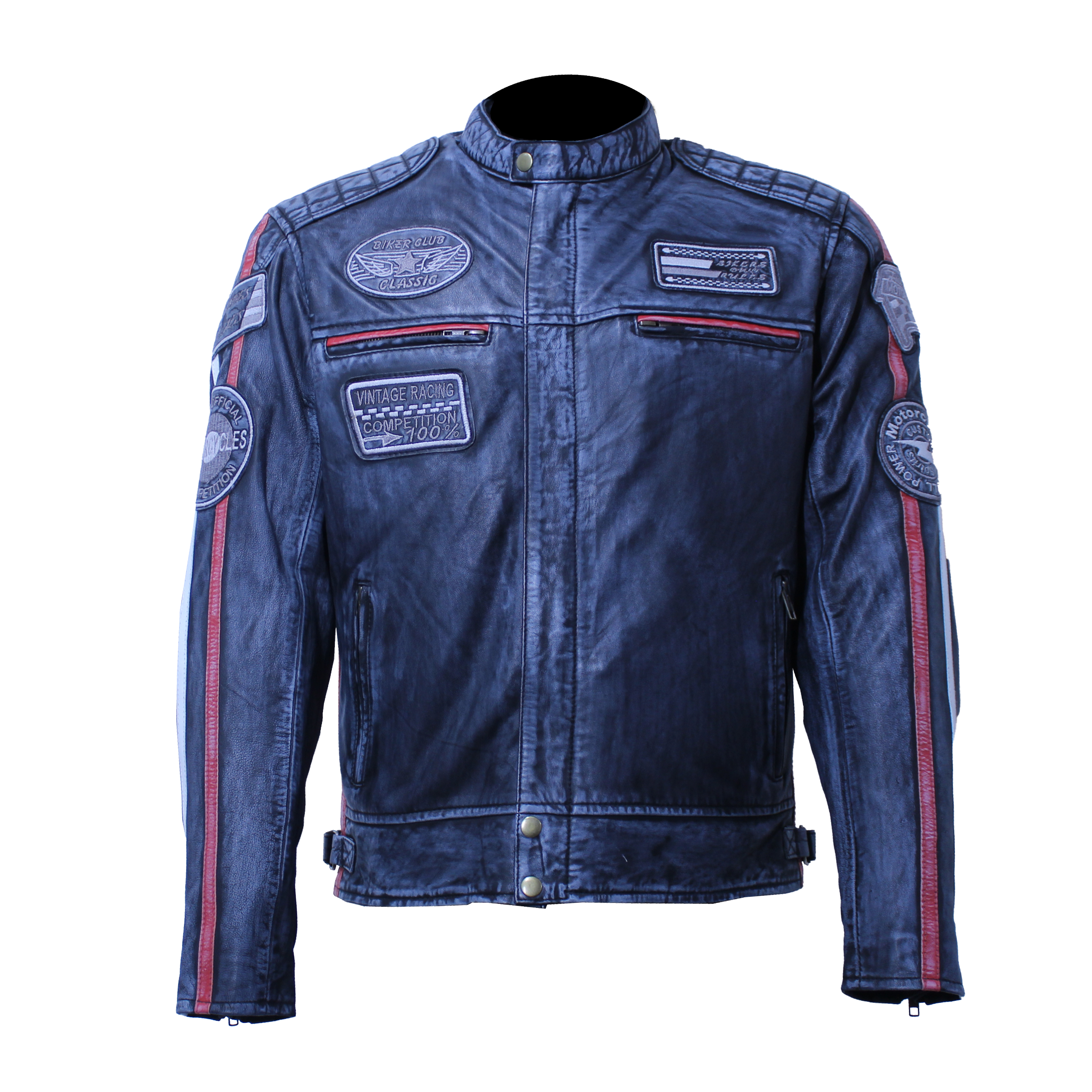 Nexo Cafe Racers Leather Jacket - Denim Wax – Bike Kings