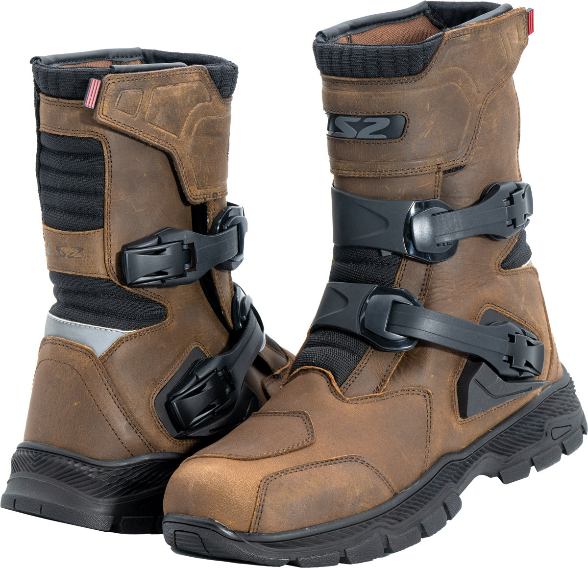 LS2 Mens Adventure Waterproof Boots - Brown | Bike Kings