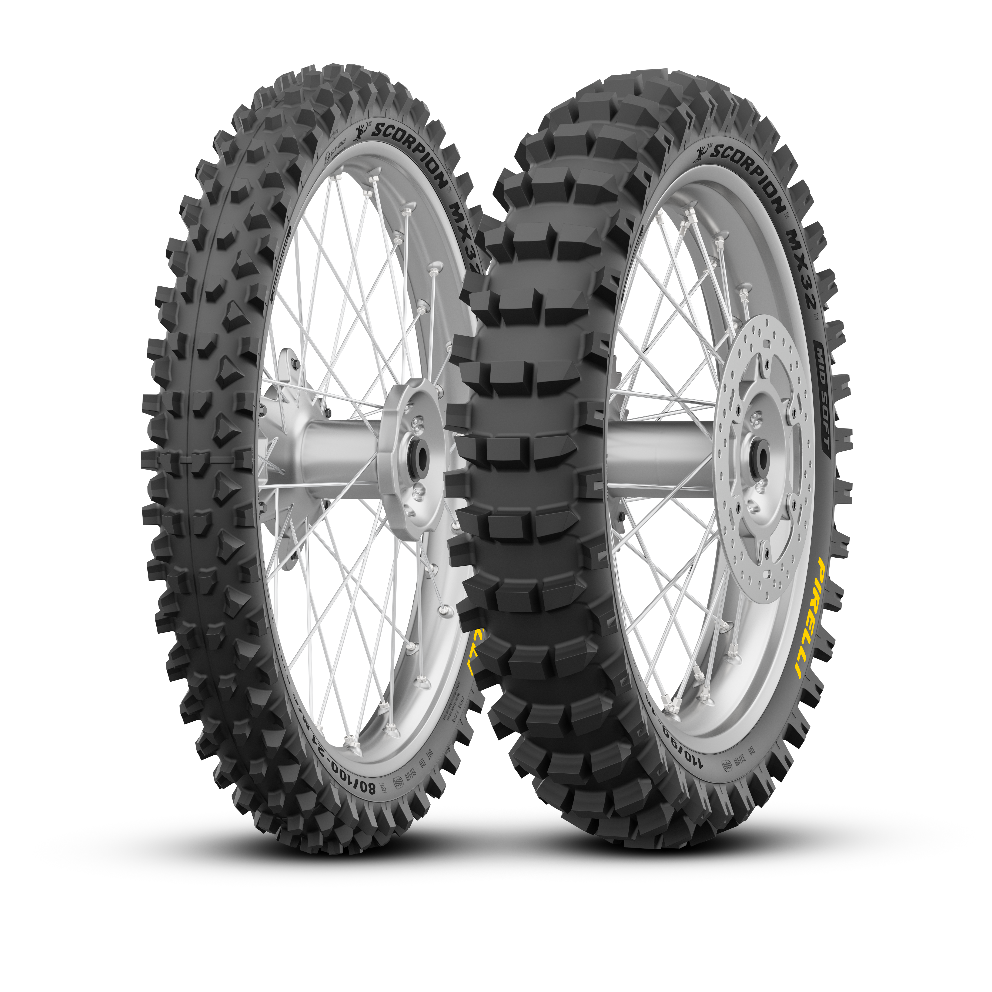 Pirelli New Scorpion MX32 Mid Soft Front Tyre - 80/100-21 (51M
