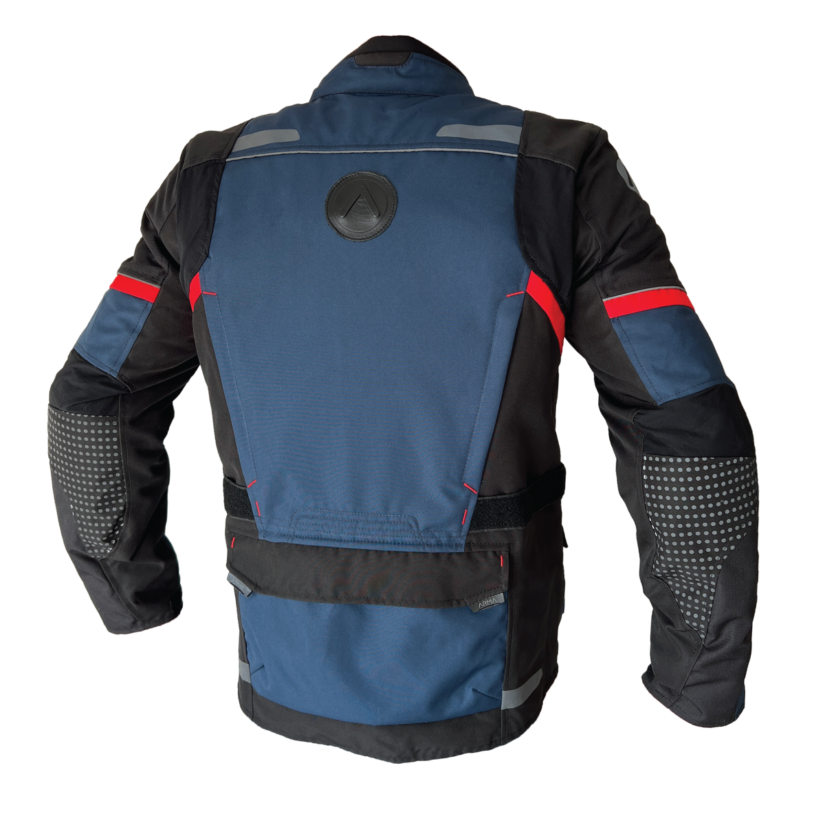 ARMA Adventure Armadillo Jacket Navy Blue/Red Bike Kings