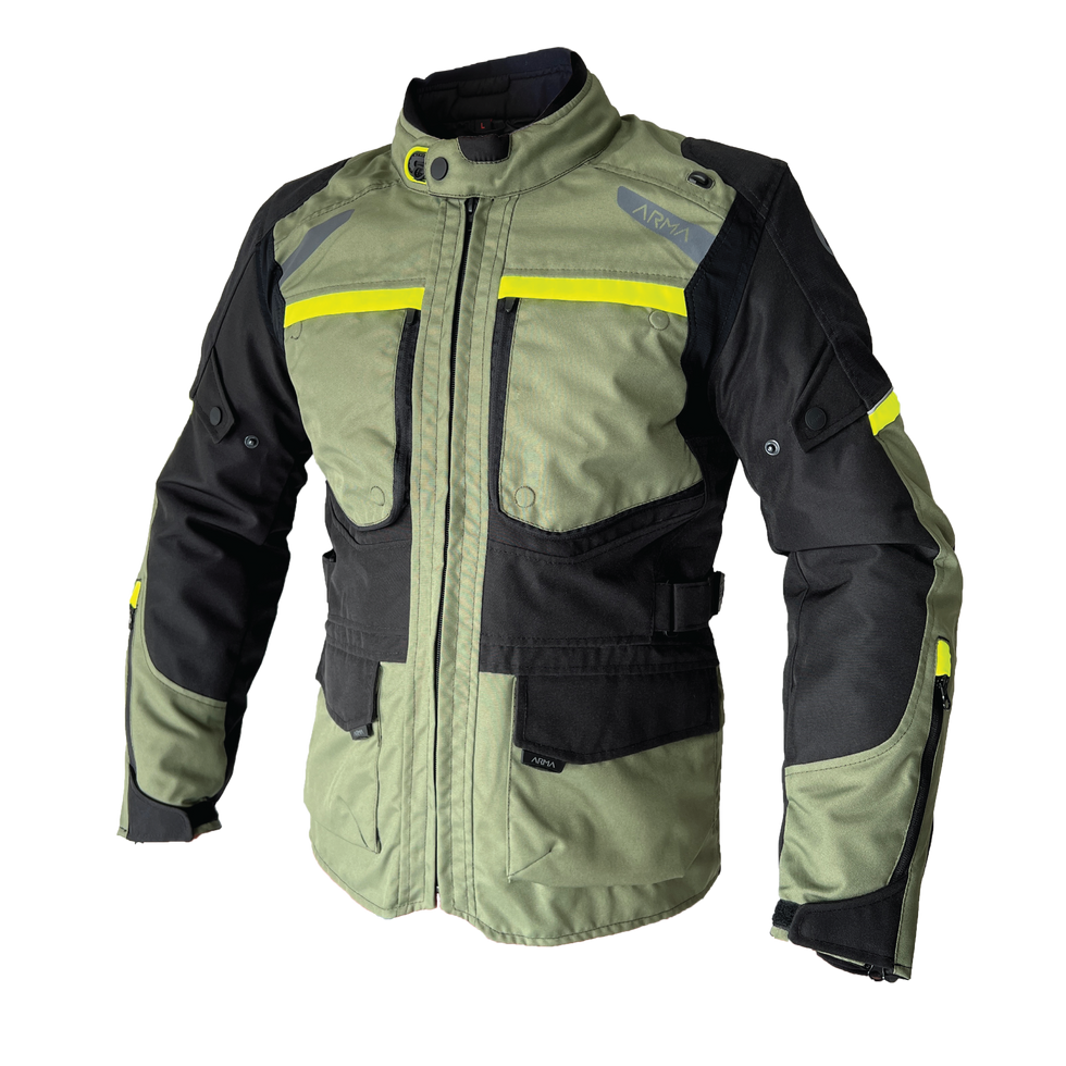 Arma Adventure Armadillo Jacket - Olive | Bike Kings