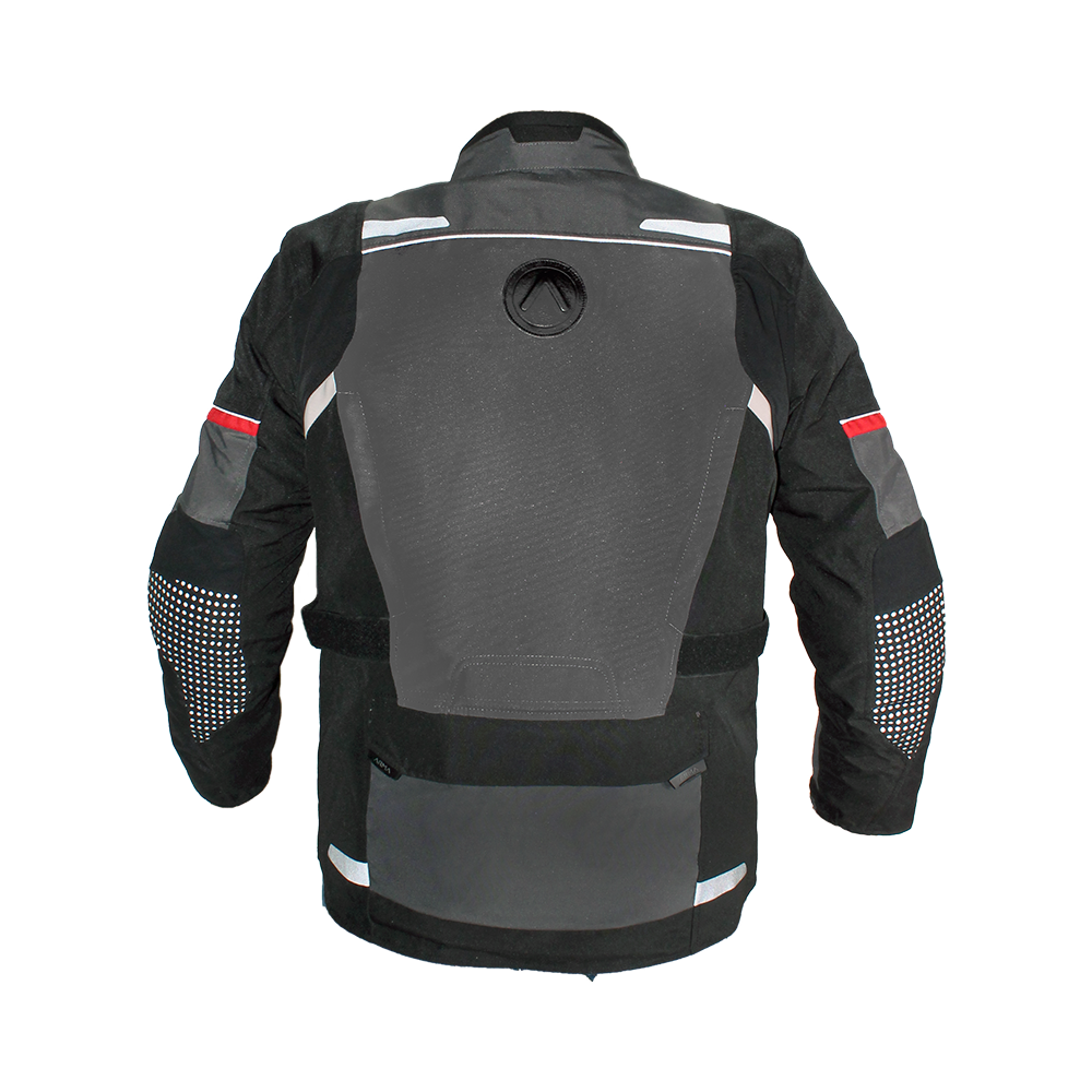 ARMA Armadillo Adventure Jacket Dark Grey/Black Bike Kings