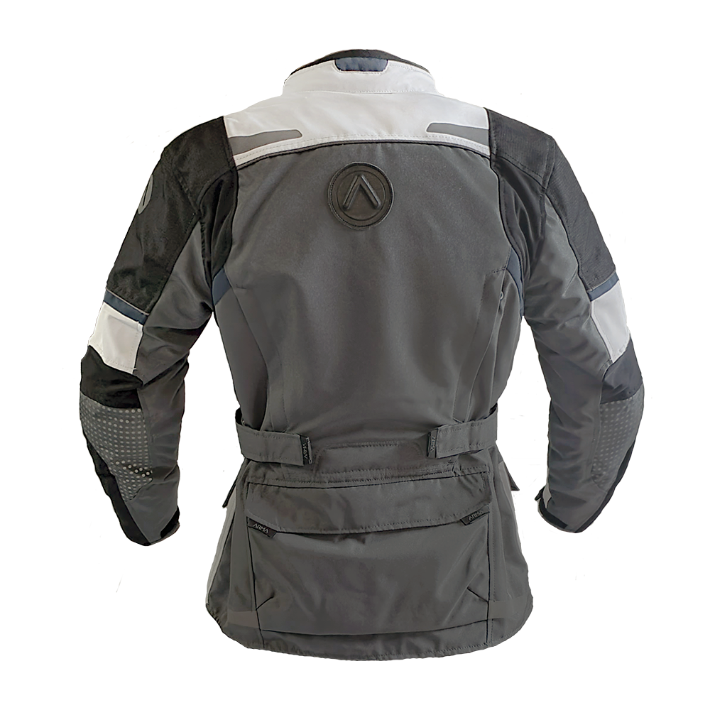 ARMA Armadillo Adventure Jacket Light Grey/Dark Grey Bike Kings
