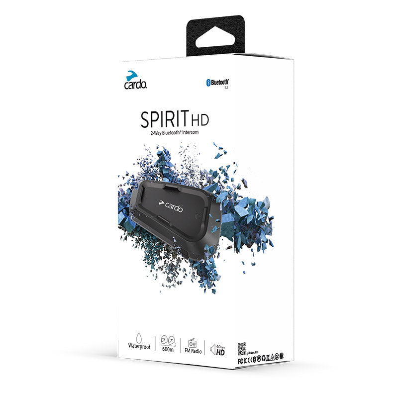 Cardo Spirit HD Communication System Single Pack – Bike Kings